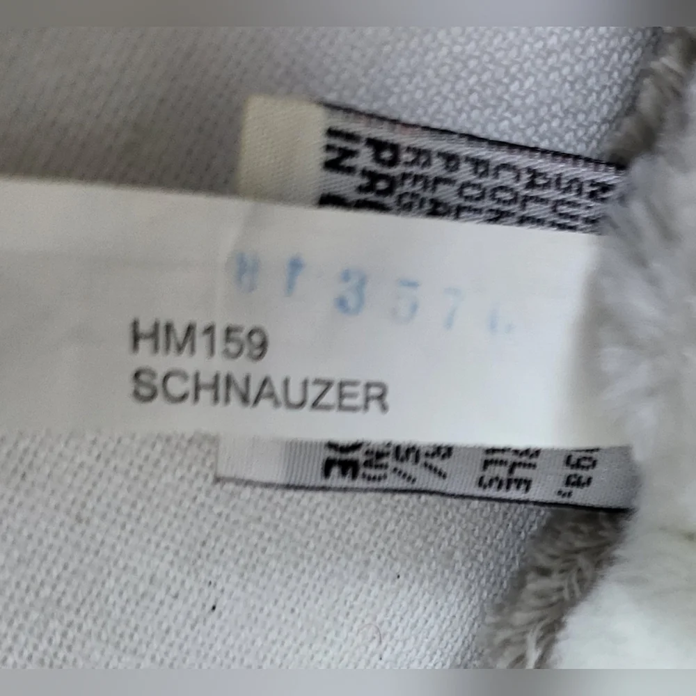 Ganz Webkinz White‎ Gray Schnauzer Dog Stuffed Plush Toy Collectible 10